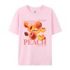 Vintage Peach Printed TShirts for Unisex Summer Hippie Cute Fruit Graphic Tees Loose Short Sleeve Retro Aesthetic Fashion Tops