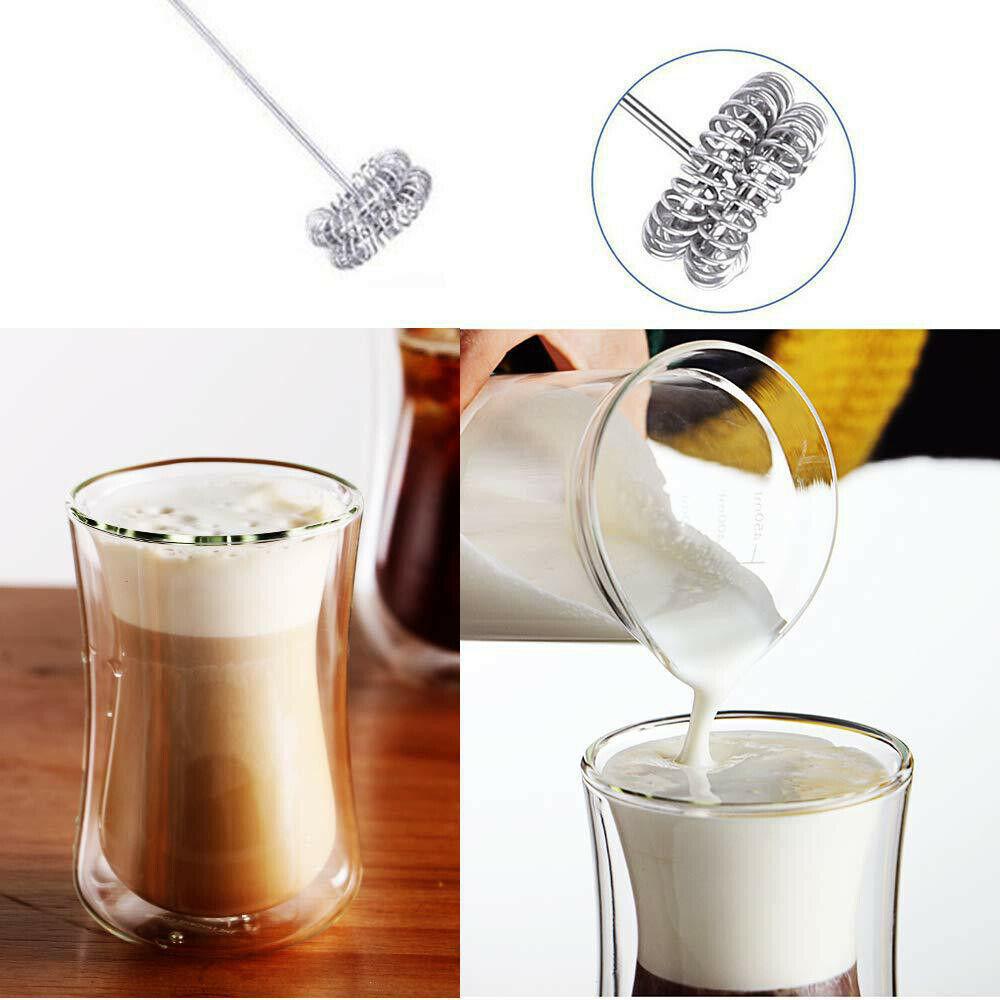2025 Electric Milk Frother Egg Beater Coffee Whisk Automatic Mixer Jug Cup Kitchen