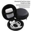 Headphone Organizer Bag for Phone Line Wireless Headphone Bag Eva Data Cable Organizer Bag Bluetooth Headphone Box Round Zipper Bag
