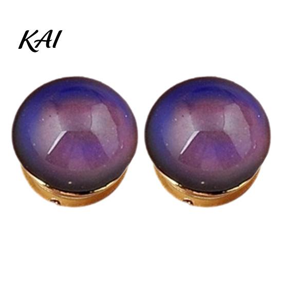 No Sew Safety Button 2Pcs Faux Pearl Magnetic Clothes Button, Fake Cat Eye Stone Brooch Decorative for Shirts Scarf Shawl, Clothing Magnet Portable