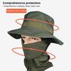 1Pcs Sun Cap Fishing Hat Outdoor Full Face Cover Summer Anti UV Hiking Hat With Mask Mountaineering Fisherman's Hat Women Men