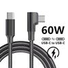 Угловой кабель USB C Type C 90° для быстрой зарядки iPhone 17 16 15 Pro Max Samsung S25 S24 Xiaomi Redmi POCO OnePlus Oppo Vivo