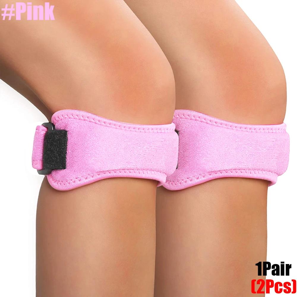 1 Pair Patella Tendon Knee Strap, Knee Pain Relief Support Brace Hiking, Soccer, Basketball, Running,Jumpers Knee,Tennis & Squat