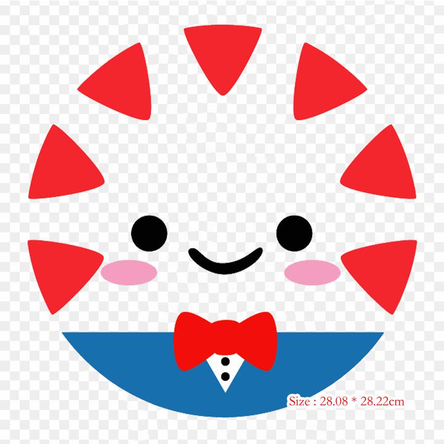 Heart Applejack Iron On Heat Transfer Printing Vinyl Patches Sticker for Clothes DIY Appliques Washable Patches