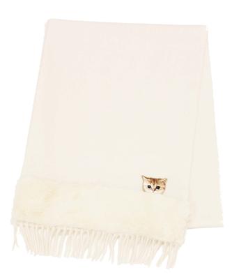 Шарф из кошачьего меха Paul Joe Moonbat с брендированным & (44586) Упаковка, Молочно-белый