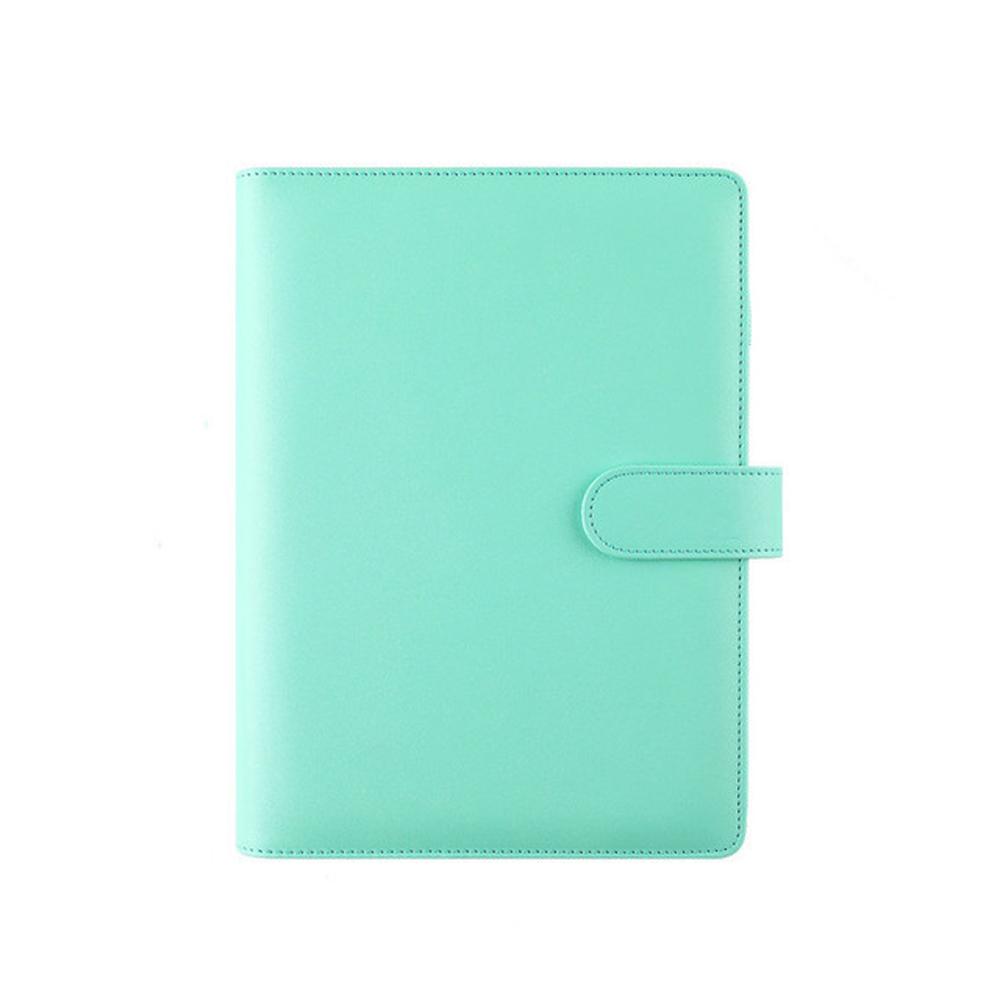PU Leather Ring Binder Macaroon Color Binder Cover Notebook Cover Loose-Leaf Cover Notepad Cover