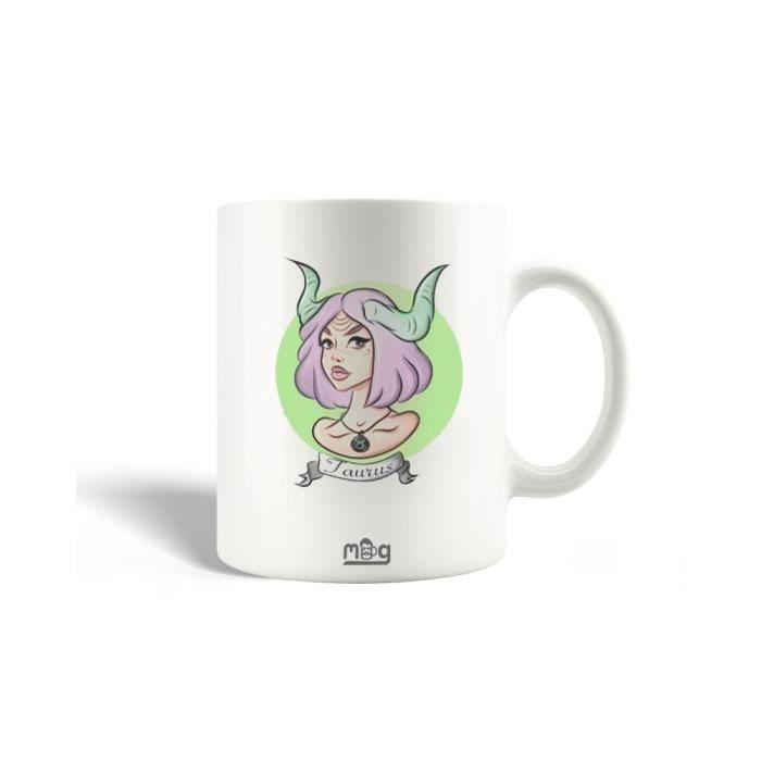 Mug - MANIACASE - Horoscope du jour Taurus - Céramique - 30cl - Compatible lave-vaisselle