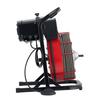 Drain Cleaner Machine 15m x 13mm, Sewer Snake Auger Manual Feed with 4 Cutters & Air-activated Foot Switch for 50mm to 150mm Pipes