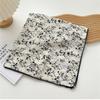 Flower Cotton Linen Print Scarves Floral Square Handkerchief Elegant Small Square Scarf  Women