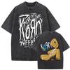 2026 Новое поступление Мужская одежда Футболка Homme T-Shirt Мужская Футболка для мужчин Стирка Винтаж Рок-группа Korn Follow The Leader
