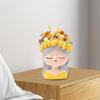 Милый горшок для цветов в виде девочки с фруктом на голове, дренажное отверстие, универсальный для украшения дома и офиса,