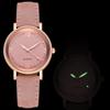 Fashion Luminous Hands Ladies Quartz Watches Simple Leather Strap Woman's Wristwatches Gifts for Wife,Friend,Family
