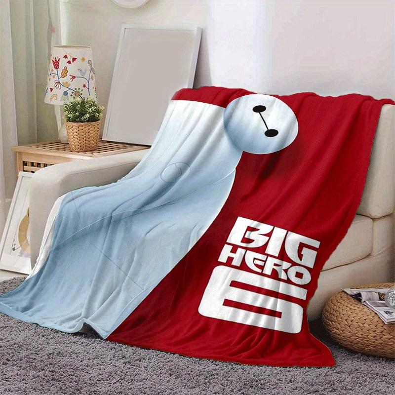 1pc Big Hero 6 Printing Blanket - Soft, All-Season Throw for Office Blanket, | Personalized Gift with Adorable Cartoon Design
