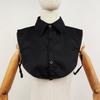 Fake Collar For Shirt Detachable Collars Solid Shirt Lapel Blouse Top Men Women Black White Clothes Shirt Accessories Dropship