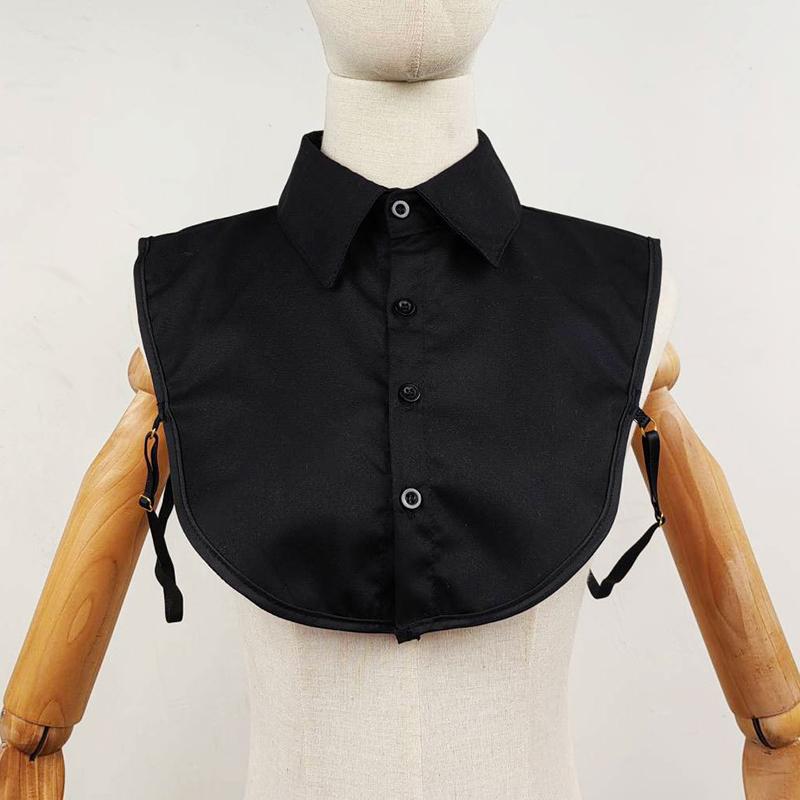 Fake Collar For Shirt Detachable Collars Solid Shirt Lapel Blouse Top Men Women Black White Clothes Shirt Accessories Dropship