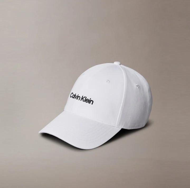 Calvin Klein Twill Baseball Cap, Contrast Dark Grey Calvin Klein Full Letter Embroidery Curvedl Casual UV Sun Hat 4D5013G-YAF