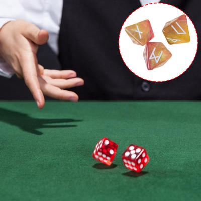 3 лота Октаэдрические кубики с гравировкой тройных рун Руны для звездной дивинации Многогранные кубики для аксессуаров для настольной игры