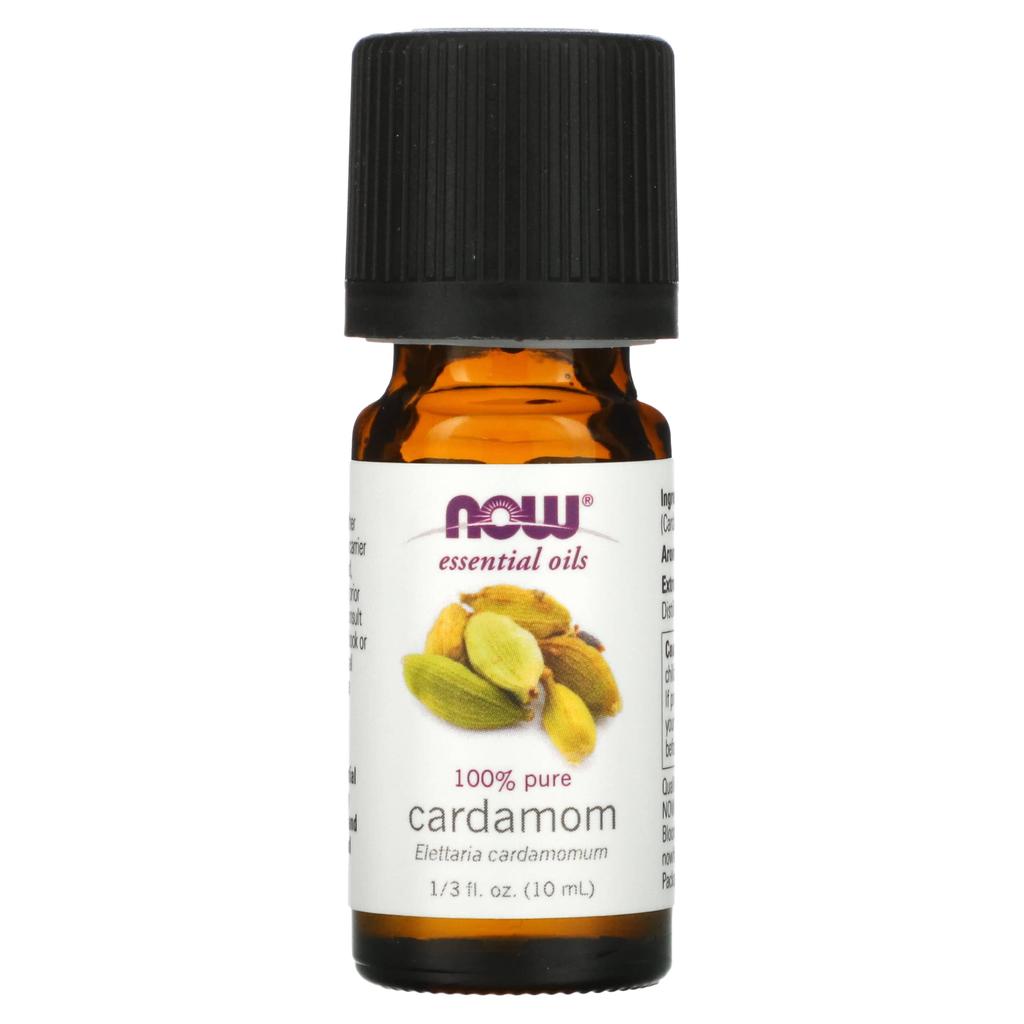 Now Foods Essential Oil, 100% Pure Cardamom, 1/3 Fl Oz (10 Ml)