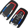 QBUC for BMW Key Fob Cover, Silicone Key Shell Case for BMW X3 X5 X4 X1 X6 2 3 4 5 6 7 Series M3 M5 M6 GT3 GT5 G30 F10 F20 Key Protector with