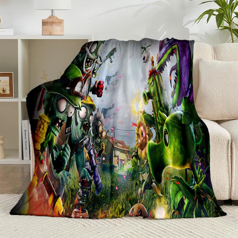 1PC Zombie Party Flannel Blanket Gift, Suitable for Both Men And Women, Soft Ideal for Beds And Sofa, Birthday Or Christmas Gift