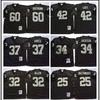 Oakland Raiders Vintage Rugby Jersey #34 #32 MN Embroidered Sportswear