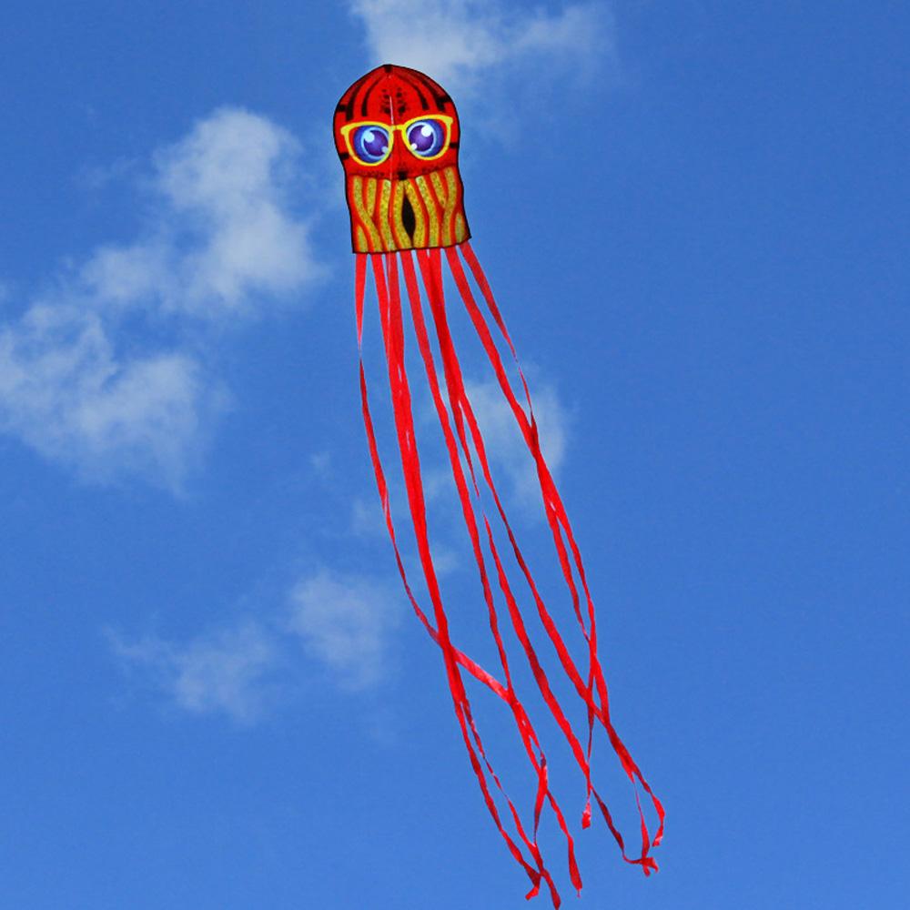 3 шт. детские воздушные змеи в виде осьминога, игрушечные воздушные змеи с мультяшными животными и длинным хвостом для поездки в пляжный парк на открытом воздухе