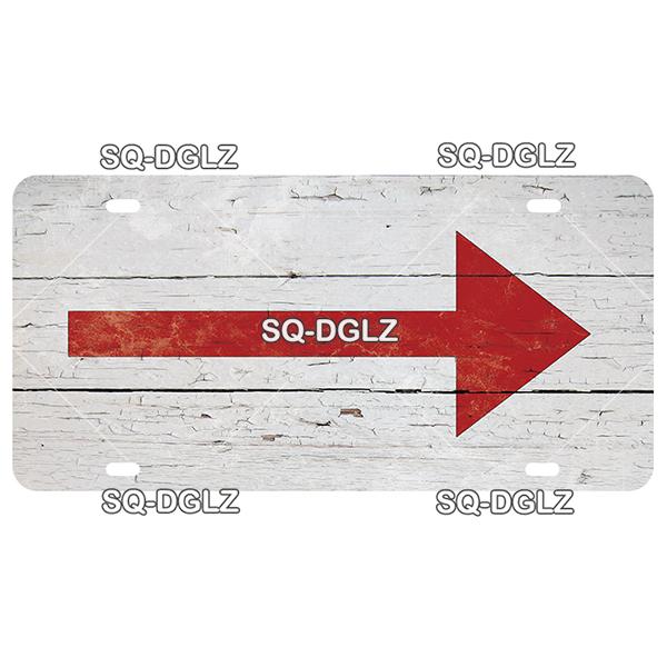 SQ-DGLZ Minen German Road License Plate Warning Tin Sign State Wall Decoration Metal Sign Home Decor Painting Plaques Art Poster