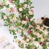 Spring Artificial Rose Vine Handmade Rose Wall Hanging Simulation Rose Vine  Wedding Party