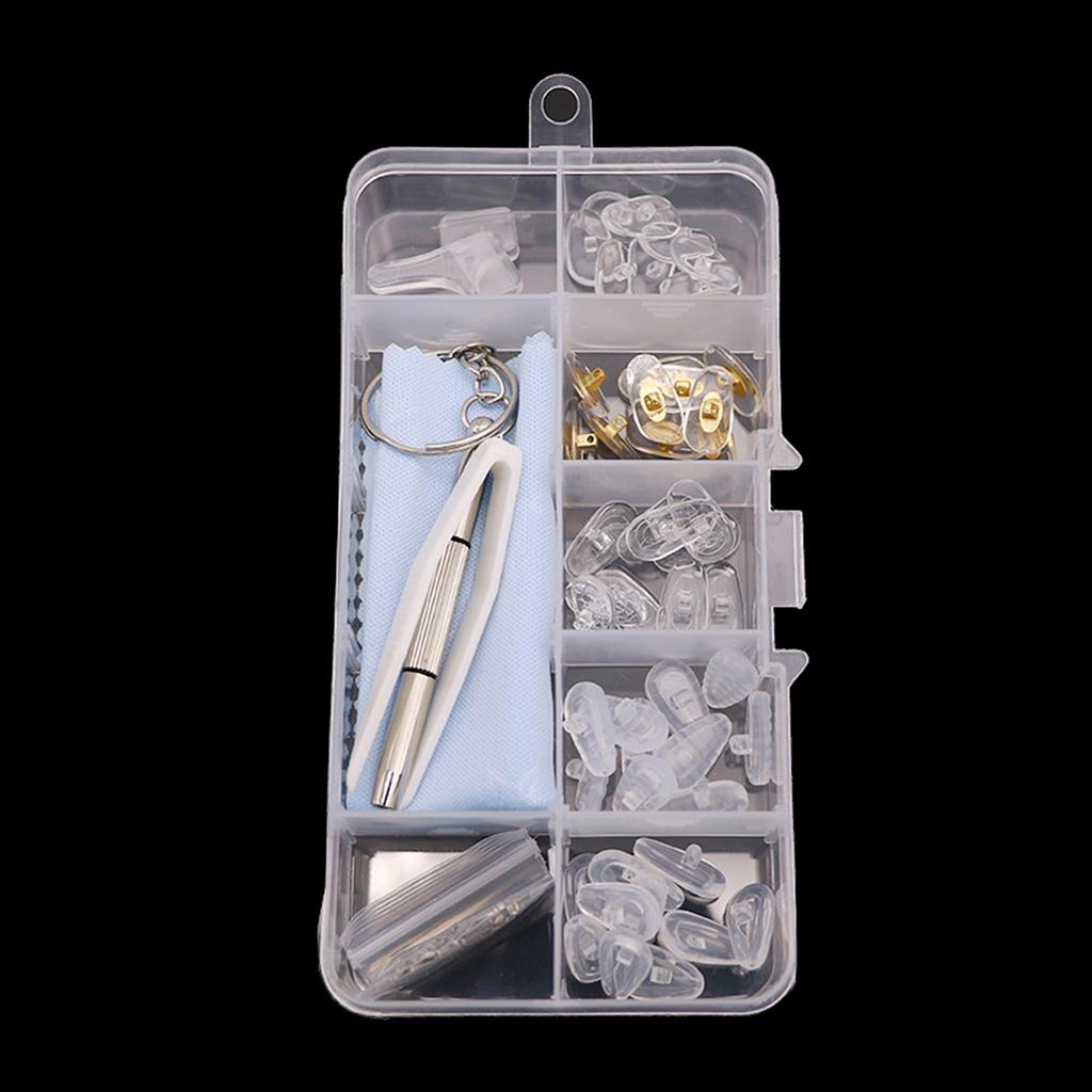 25 пар/набор Силиконовые носоупоры для очков Мягкие носоупоры Очки Противоскользящие носоупоры Инструменты для ухода за глазами Аксессуар для очков