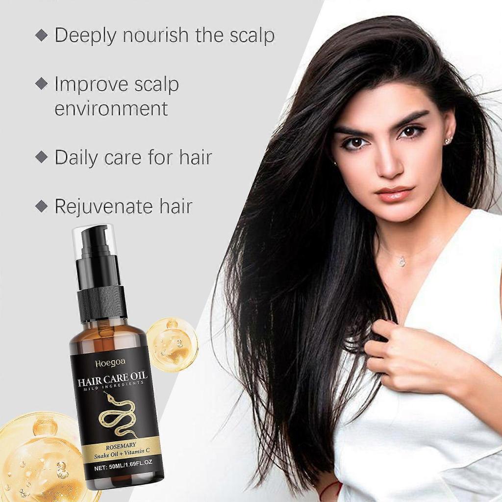 Hoegoa Hair Care Oil Rosemary Gentle Moisturizing Hair Care Soft Nourishing Hydrating Hair Care Essential Oil