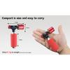 Aluminum Alloy CO2 Bike Tire Inflator Push-Button Presta & Schrader Compatible CO2 Bike Pump for Road Bikes MTB Hybrid Bikes