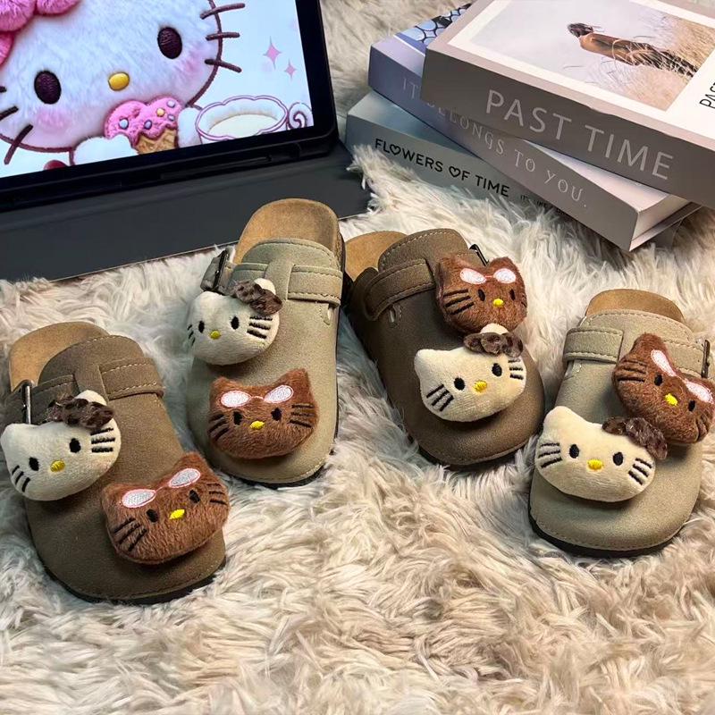 Женские уличные клоги-слипоны, Весна/Осень 2025, Мягкие и нескользящие, для детей старшего возраста, в стиле Birkenstock, Повседневная обувь.