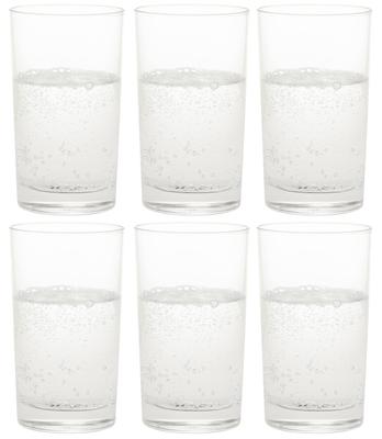 Стакан Toyo Sasaki Glass Sun Ace, 190 мл, набор из 6 шт. Сделано в Японии, можно мыть в посудомоечной машине, небьющийся стеклянный стакан, коммерческий стакан 08206HS