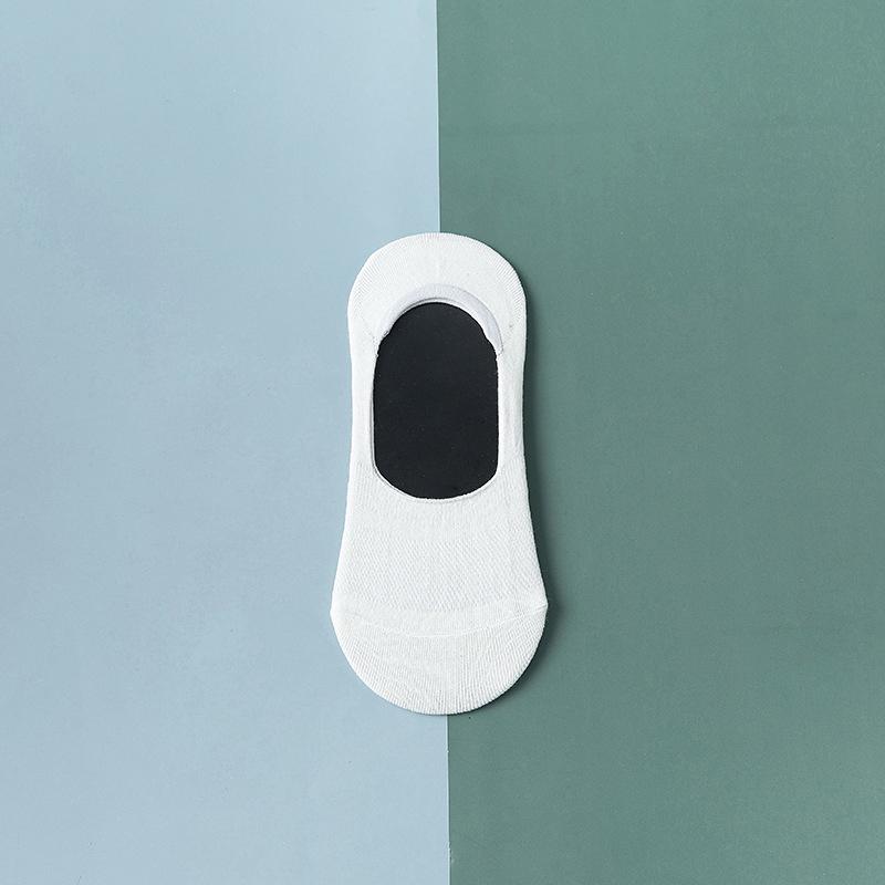 Модные однотонные мужские носки-лодочки, дышащие невидимые носки, нескользящие силиконовые хлопковые мужские уютные носки до щиколотки, лето-осень