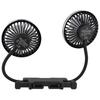 5 В двухголовый автомобильный вентилятор портативный автомобильный грузовик ° вращающийся автомобильный охладитель