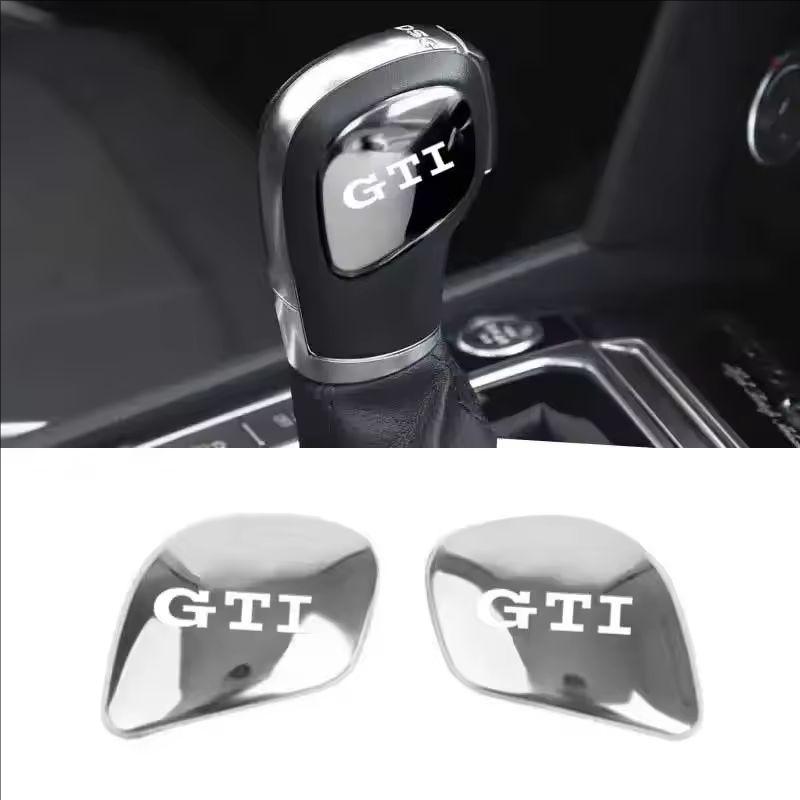 For Volkswagen 1K2 Car Gearbox Control Gear Lever Stickers Shift Stick Handle Accessories For VW GTI Polo Golf Passat Tiguan Arteon Taigo Hub Cap