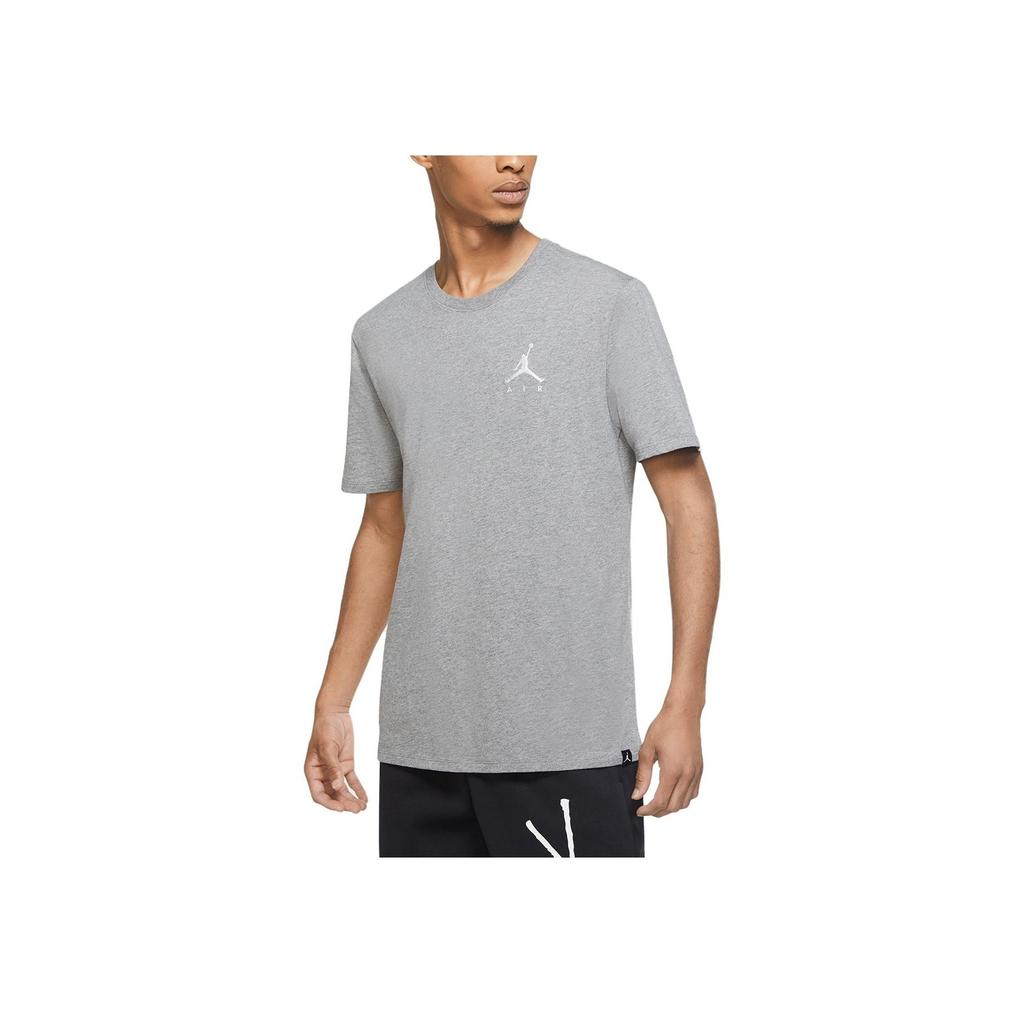 Jordan Jumpman Solid Logo Crew Neck Short Sleeve T-Shirt Men Tops Carbon-Gray AH5297-091