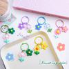 Creative Candy Color Flower Keychain Cute Cartoon Backpack Pendant Earphone Case Hanging Decoration Accessories Gifts