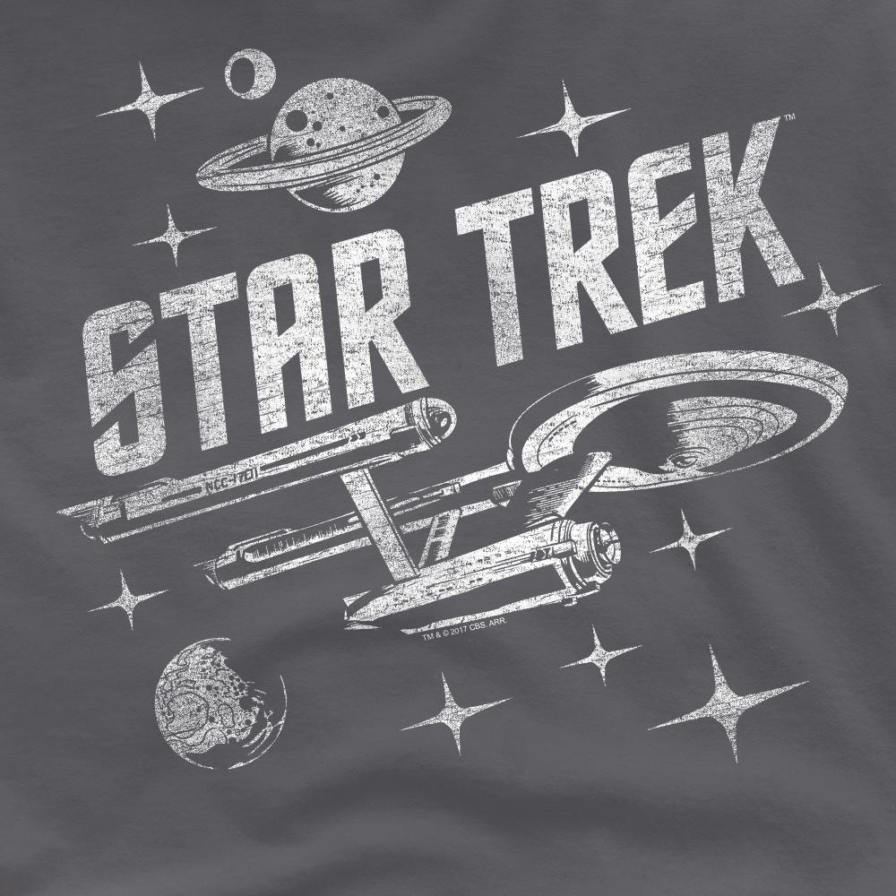 STAR TREK Мужская футболка «Сквозь космос»