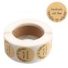 500 Pcs Handmade with Love Stickers, 25mm/1 Inch Self-Adhesive Handmade Baking Sticker Gift Tags for Valentine's Day