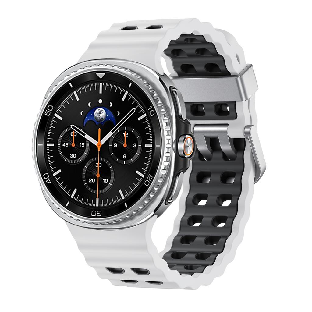 Двухцветный силиконовый ремешок для Samsung Galaxy Watch 8/8 Classic Sport дышащий браслет Для Galaxy Watch 8 40/44 мм силиконовый ремешок