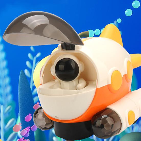 Электрическая подводная лодка, музыкальный проекционный автомобиль с вращающейся игрушкой астронавтов, световая имитация, забавная модель самолета