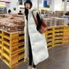Autumn Winter Female Long Puffer Vest Sleeveless Down Cotton Coat 2026Women Long Waistcoat Korean Hood Puffer Vest Parkas Jacket