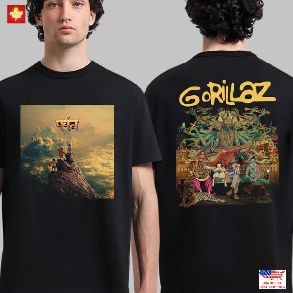 Gorillaz Альбом The Mountain Двусторонняя футболка