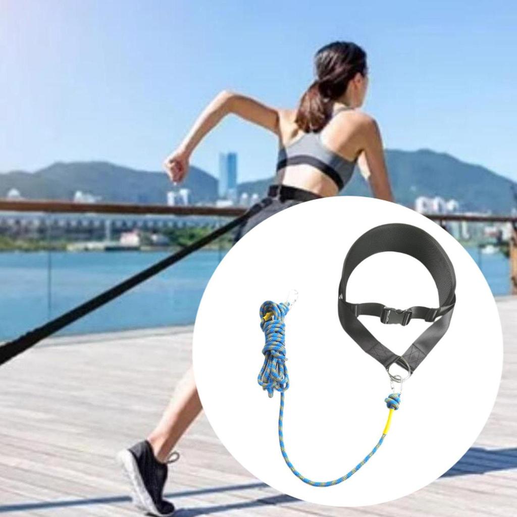 Sled Pulling Belt Adjustable Strength Strap Fitness Resistance Training
