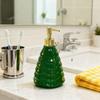 Рождественский дозатор для мыла, многоразовый, герметичный, декоративный флакон с помпой, праздничный рождественский дозатор для жидкого мыла в виде елки