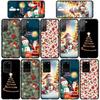 Чехол для телефона iPhone 17 16 15 Plus Huawei P30 P20 Lite Redmi Note 14 12 11 13 Pro Max OPPO A60 A80 A40 A18 A38 Дед Мороз Елка Счастливого Рождества