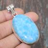 Larimar Gemstone Handmade  925 Sterling Silver Jewelry Pendant For Thanksgiving