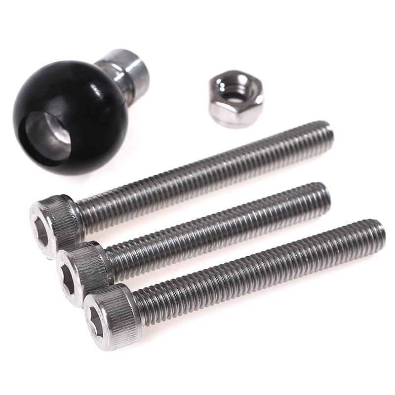 Зажим для руля мотоцикла, основание 1 дюйм 25 мм, шар с винтами M8 для крепления Ram