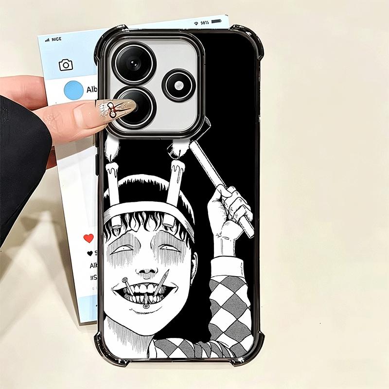 Японский Хоррор Аниме Покрытие Чехол для Телефона Для Xiaomi Poco X5 X6 X7 X8 Pro Max F8 Ultra F7 M8 M7 M5S Redmi 15C 15 14C 13C 13 X3 12